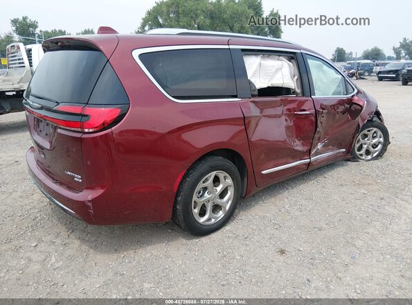 2C4RC3GG1MR545249 2021 CHRYSLER PACIFICA Burgundy Tył prawy