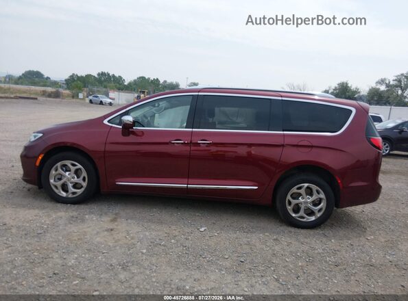 2C4RC3GG1MR545249 2021 CHRYSLER PACIFICA Burgundy Widok wnętrza 360 stopni