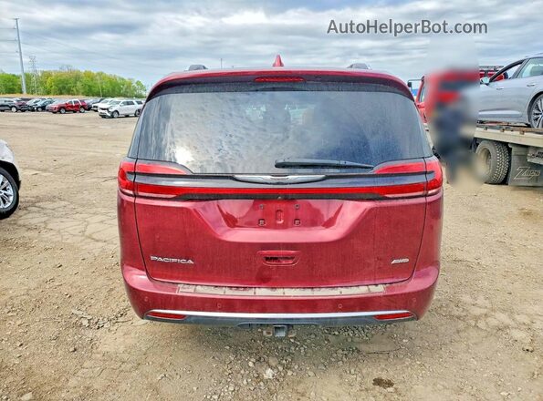 2C4RC3PG1MR502384 2021 CHRYSLER PACIFICA Burgundy უკანა ხედი