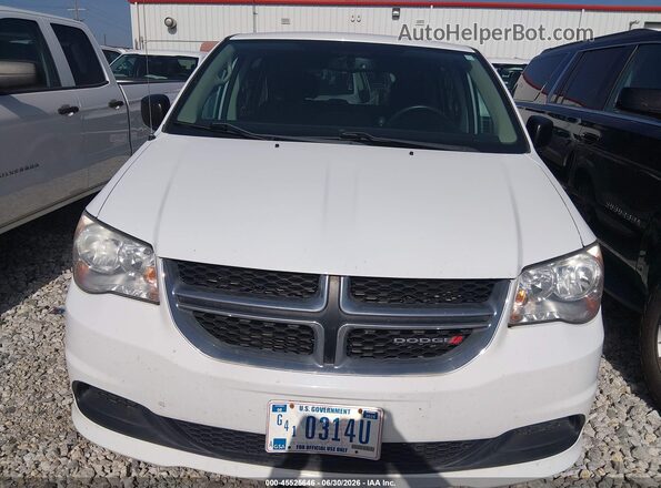 2C4RDGBG0HR724240 2017 DODGE GRAND CARAVAN Белый Вид спереди