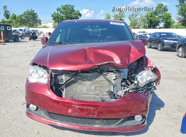 2C4RDGBG2LR239395 2020 DODGE GRAND Maroon წინა ხედი