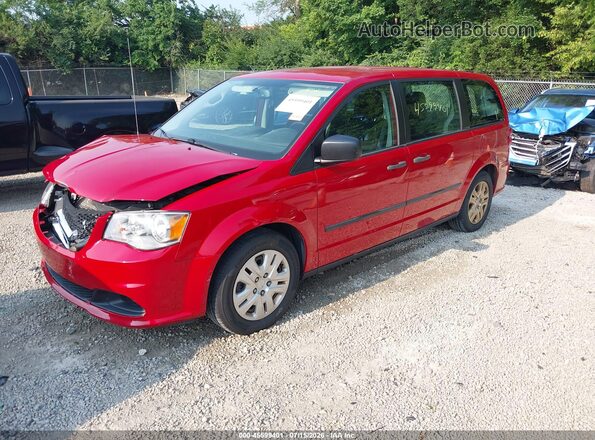 2C4RDGBG3GR124875 2016 DODGE GRAND CARAVAN Red Передня ліва чверть
