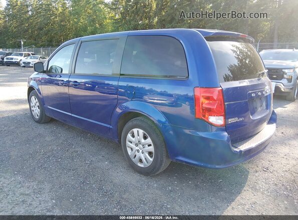 2C4RDGBG3JR296525 2018 DODGE GRAND CARAVAN Blue Rear left