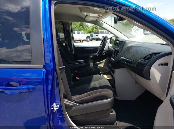 2C4RDGBG3JR296993 2018 DODGE GRAND CARAVAN Синий Вид салона спереди