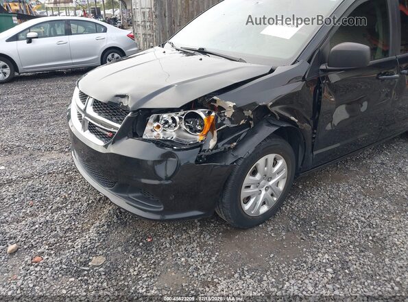 2C4RDGBG6JR160809 2018 DODGE GRAND CARAVAN Black წინა ხედი