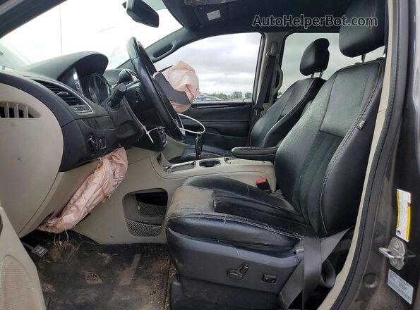 2C4RDGBG7GR348571 2016 DODGE CARAVAN Gray წინა სალონის ხედი