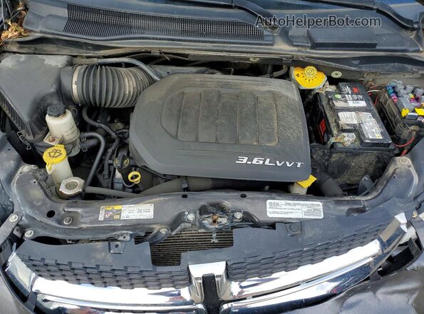 2C4RDGBG7GR348571 2016 DODGE CARAVAN Gray ძრავის განყოფილების ხედი