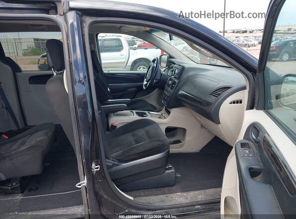 2C4RDGCG0GR347907 2016 DODGE GRAND CARAVAN Black Вид салону спереду