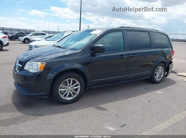2C4RDGCG0GR347907 2016 DODGE GRAND CARAVAN Black Передня ліва чверть