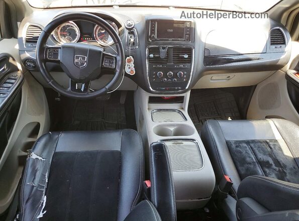 2C4RDGCG0HR848264 2017 DODGE GRAND Black წინა პანელის ხედი