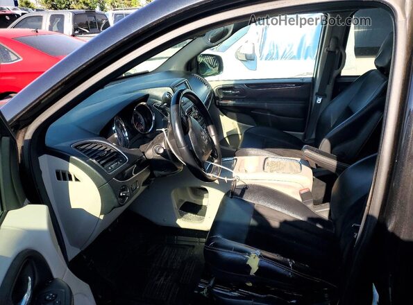 2C4RDGCG0HR848264 2017 DODGE GRAND Black წინა სალონის ხედი