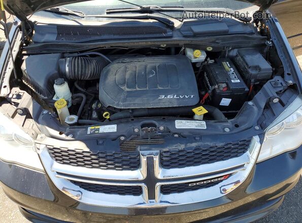 2C4RDGCG0HR848264 2017 DODGE GRAND Black ძრავის განყოფილების ხედი