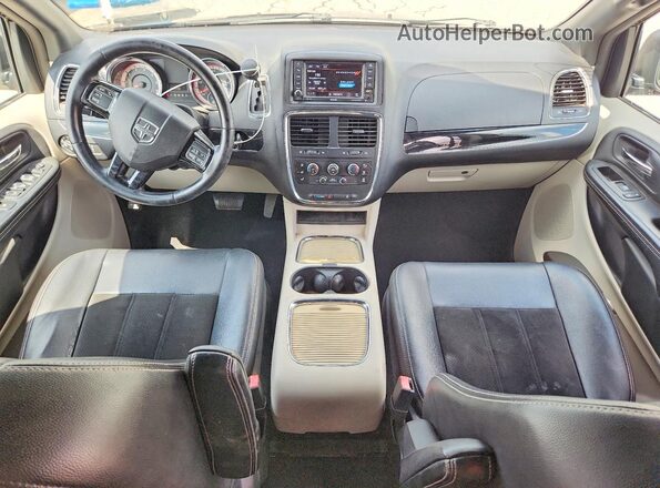 2C4RDGCG0JR207301 2018 DODGE GRAND Black Առջևի վահանակի տեսք
