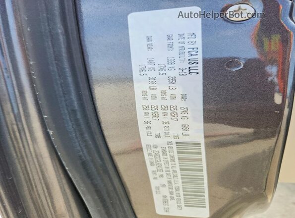 2C4RDGCG0JR241352 2018 DODGE GRAND Gray Вид наклейки з VIN-кодом