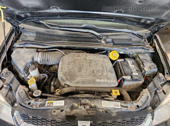 2C4RDGCG1GR318531 2016 DODGE GRAND Black Vista del compartimento del motor