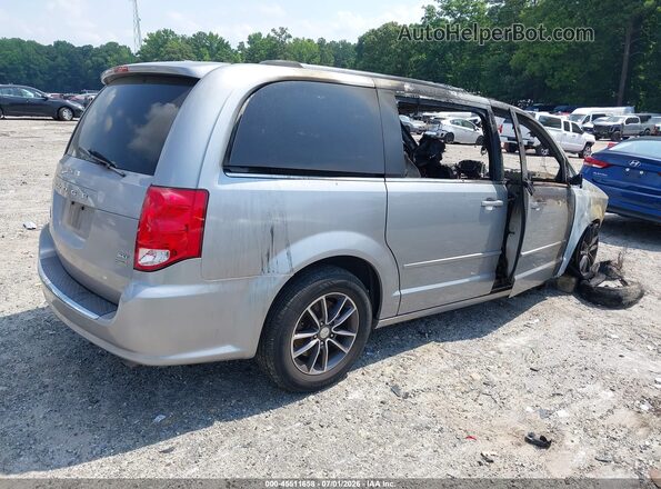 2C4RDGCG1HR716761 2017 DODGE GRAND CARAVAN Silver Trasero derecho