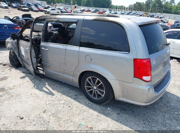 2C4RDGCG1HR716761 2017 DODGE GRAND CARAVAN Silver Trasero izquierdo
