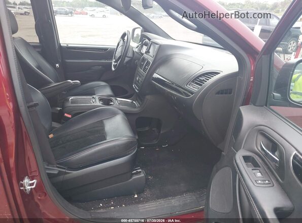 2C4RDGCG1HR726304 2017 DODGE GRAND CARAVAN Красный Вид салона спереди