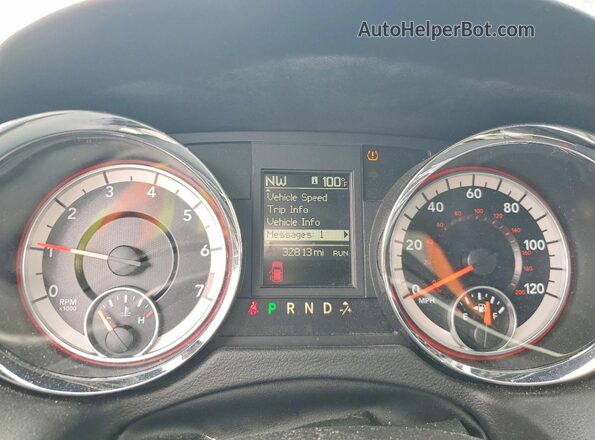 2C4RDGCG1HR730921 2017 DODGE GRAND Black Вид щитка приладів