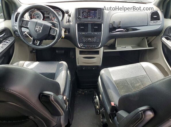 2C4RDGCG1HR730921 2017 DODGE GRAND Black Вид панелі приладів