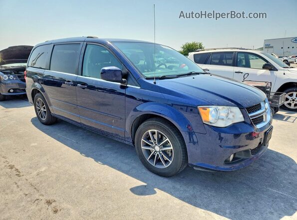 2C4RDGCG1HR731003 2017 DODGE GRAND Blue Передня права чверть