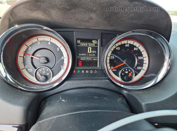 2C4RDGCG1HR731003 2017 DODGE GRAND Blue Вид щитка приладів