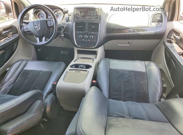 2C4RDGCG1HR761263 2017 DODGE GRAND Белый Вид панели приборов