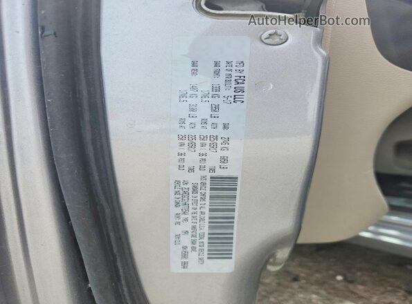 2C4RDGCG1HR772540 2017 DODGE GRAND Silver VIN կոդի պիտակի տեսք