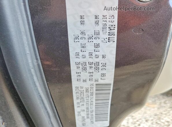 2C4RDGCG1HR827522 2017 DODGE GRAND Charcoal VIN կոդի պիտակի տեսք