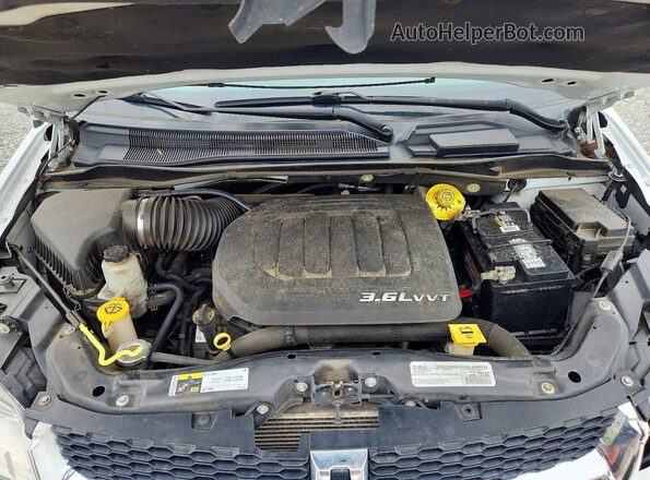 2C4RDGCG1JR159730 2018 DODGE GRAND White ძრავის განყოფილების ხედი