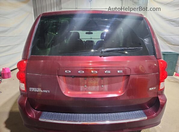 2C4RDGCG1JR191660 2018 DODGE GRAND Burgundy უკანა ხედი