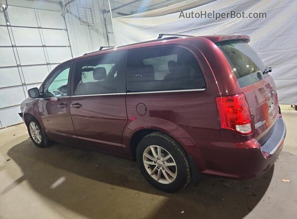 2C4RDGCG1JR191660 2018 DODGE GRAND Burgundy უკანა მარცხენა