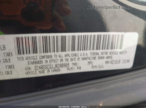 2C4RDGCG1JR208909 2018 DODGE GRAND CARAVAN Black Շարժիչի բաժամունքի տեսք
