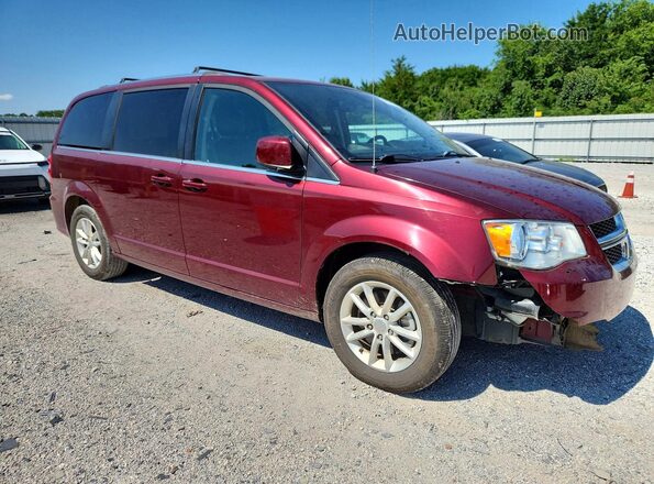 2C4RDGCG1JR325812 2018 DODGE GRAND Maroon Przód prawy