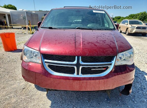 2C4RDGCG1JR325812 2018 DODGE GRAND Maroon Widok z przodu