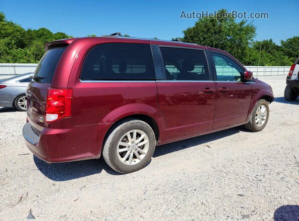 2C4RDGCG1JR325812 2018 DODGE GRAND Maroon Tył prawy