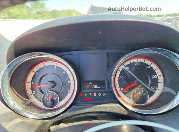 2C4RDGCG1JR325812 2018 DODGE GRAND Maroon Widok zestawu wskaźników