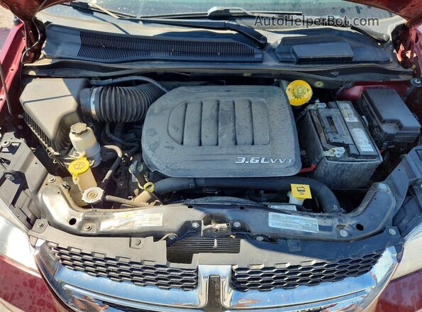 2C4RDGCG1JR325812 2018 DODGE GRAND Maroon Widok komory silnika