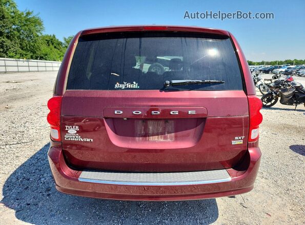 2C4RDGCG1JR325812 2018 DODGE GRAND Maroon Widok z tyłu