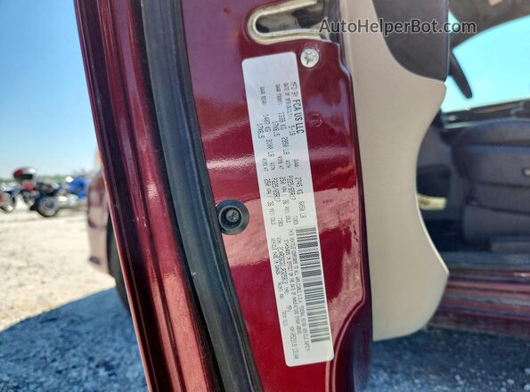 2C4RDGCG1JR325812 2018 DODGE GRAND Maroon Widok naklejki z numerem VIN