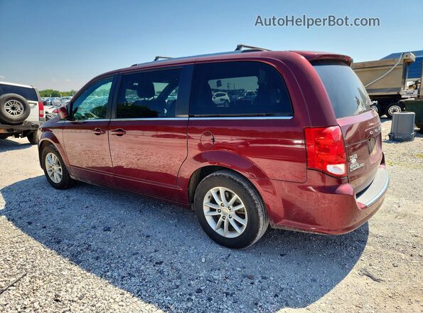 2C4RDGCG1JR325812 2018 DODGE GRAND Maroon Tył lewy