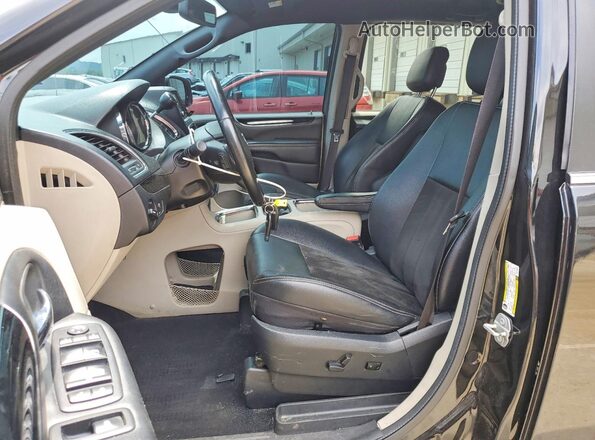 2C4RDGCG1KR770360 2019 DODGE GRAND Черный Вид салона спереди