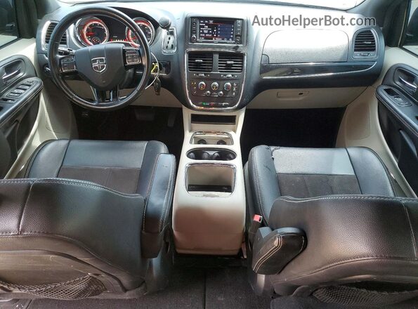 2C4RDGCG1KR770360 2019 DODGE GRAND Черный Вид панели приборов