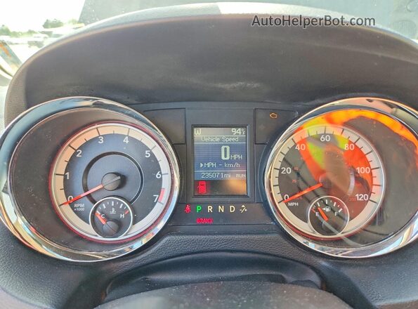 2C4RDGCG2GR151886 2016 DODGE GRAND Charcoal Вид щитка приладів