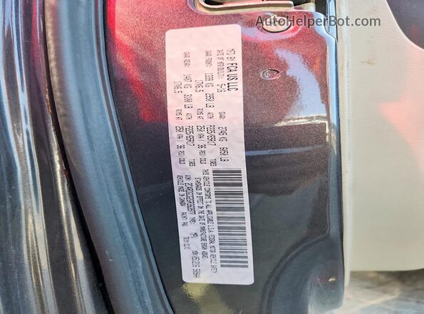 2C4RDGCG2GR363977 2016 DODGE GRAND Gray VIN sticker view