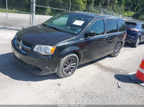 2C4RDGCG2HR547172 2017 DODGE GRAND CARAVAN Black Vista tres cuartos delantera izquierda