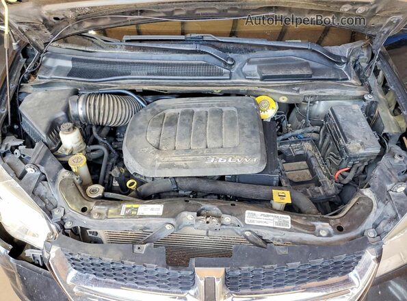 2C4RDGCG2HR629869 2017 DODGE GRAND Black Engine compartment view