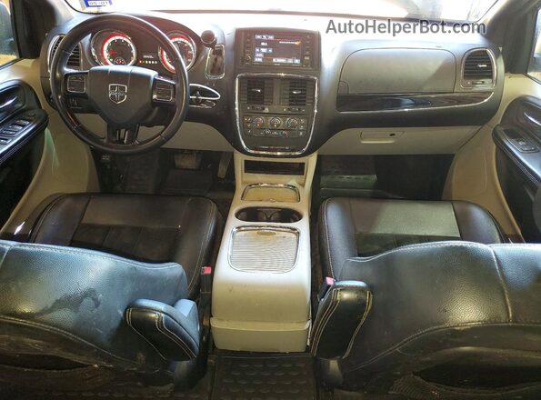 2C4RDGCG2HR629869 2017 DODGE GRAND Black Dashboard view