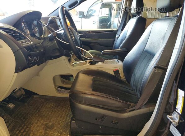 2C4RDGCG2HR629869 2017 DODGE GRAND Black Front interior view