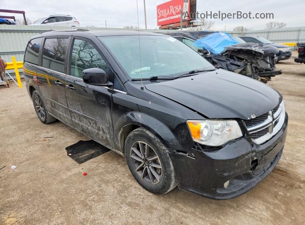 2C4RDGCG2HR678196 2017 DODGE GRAND Black Front right